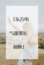 东方电气董事长调整